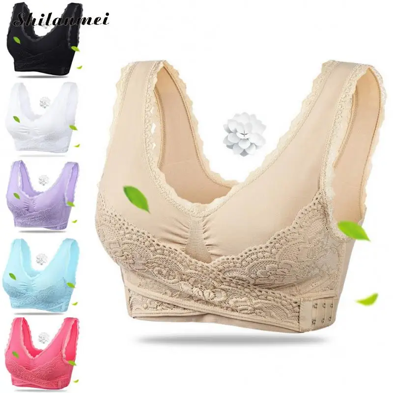 2018 6 Colors Women Lace Sports Bras Breathable Push Up Yoga Bras