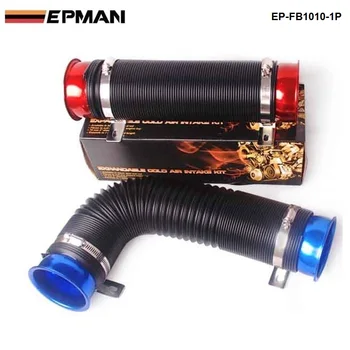 

New Blue Universal 76mm Air Intake Induction Kit Flexible Cold Feed Duct Pipe 100CM For VW Golf MK6 GTi 2.0 EP-FB1010-1P