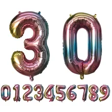 32 inch Gradient Number Balloon Digit foil Balloons Birthday Party Decorations kids Figure Wedding Balloons Baby Shower Globos 32 inch Gradient Number Balloon Digit foil Balloons Birthday Party Decorations kids Figure Wedding Balloons Baby Shower Globos