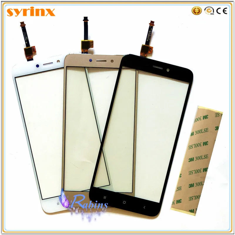 

SYRINX 5.0" Mobile Phone Touch Screen Panel Digitizer For Xiaomi Redmi Hongmi 4X Toucnscreen Sensor Front Glass 3m Tape
