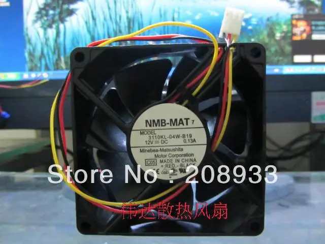 

For Praia NMB 8CM 8025 12V 8 cm chassis fan power supply fan