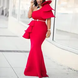 2019 сексуальное модное Стильное летнее Африканское женское красивое длинное платье большого размера s-xxl