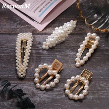 Женская кристальная элегантная жемчужная заколка Корейская Шпилька заколка для волос аксессуары для волос заколка для волос для девочек