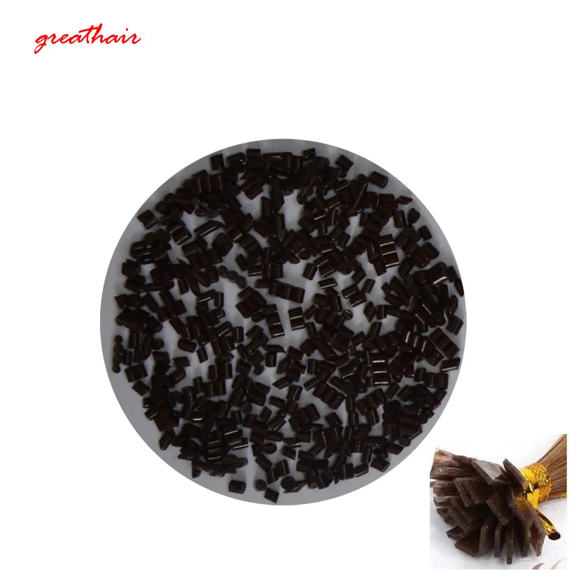 

1KG 100% Keratina Hair Extension Italian Grain High Purity Strong Adhesion Transparent Black Brown Fusion Glue Keratin Tools