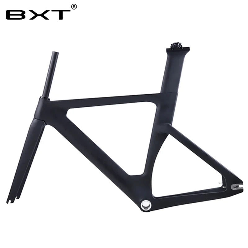 Sale BXT 2019 new full carbon track frame road  frames fixed gear bike frameset with fork seat post 49/51/54cm carbon bicycle frame 4