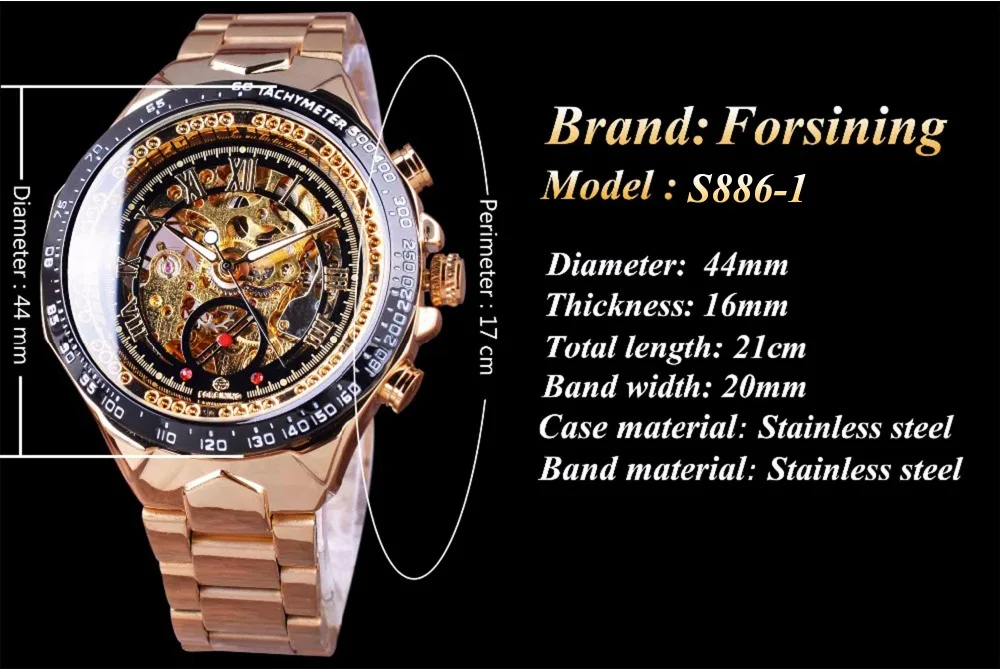 movimento dourado steampunk men esqueleto mecânico relógios marca superior luxo