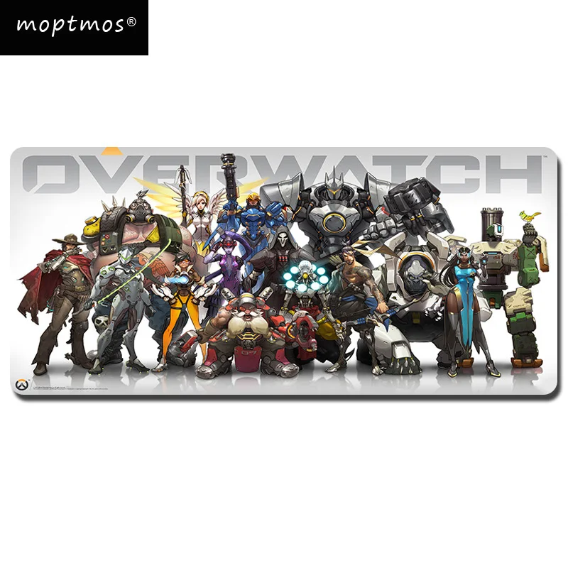 

Overwatch Extended Gaming Mouse Pad-Rubber Base With Anti-Fray Cloth Speed Soft Gamer Mouse Pad Large Size 700*300mm