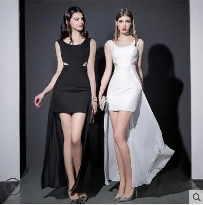 

Customized Women's New Sexy Elegant Slender Wedding Adult Ceremony Party Company Annual Party Dress Short Dress