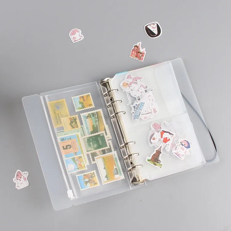 

Matte PP Translucent Shell Cover Spiral Binder Notebook Bandage Notebook Portable Standard 6 Hole Shell