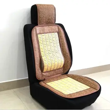 

1pcs Car seat Cover Summer Cool Lumbar support Auto Vehicle Bamboo Seat Cushion Cover Black Car Seat Protector