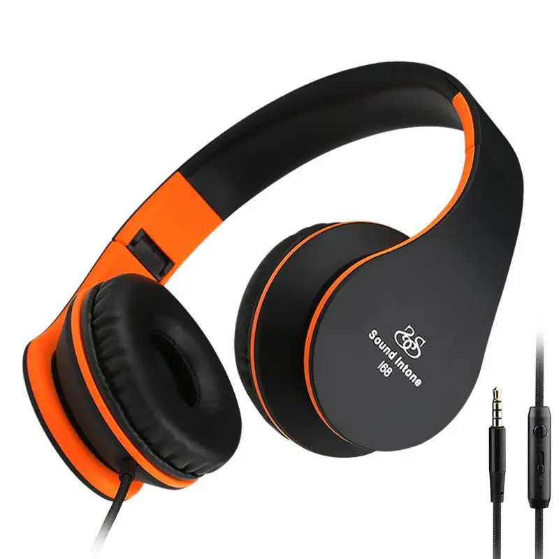 bilder für Sound Intonieren I68 Kopfhörer mit Mikrofon und Lautstärkeregler Faltbare Schwerer Baß Verdrahtete Headset für Computer Telefon MP3 Musik bilder für Sound Intonieren I68 Kopfhörer mit Mikrofon und Lautstärkeregler Faltbare Schwerer Baß Verdrahtete Headset für Computer Telefon MP3 Musik