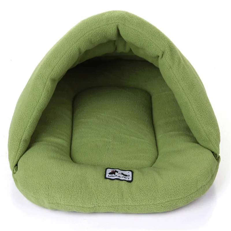 Hot 6 Colors  Winter Warm Pet Heated Mat Small Dog Puppy Kennel House for Cats  Nest Cave Bed Fashion Soft Polar Fleece Dog Beds