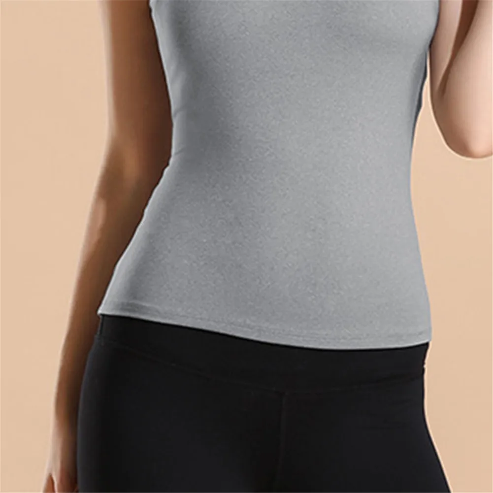 

Women Sportswear Sleeveless Breathable Quick Dry Yoga Tops for Fitness JT-Drop Ship