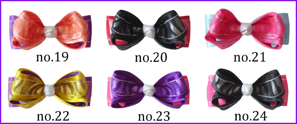 500 BLESSING Girl 1.5" Bowknot Halloween Christmas Hairbow Clip Accessories 