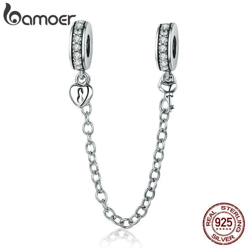 European Charm Bracelets Safety Chain Fit Women Fashion Jewelry Making Accessory