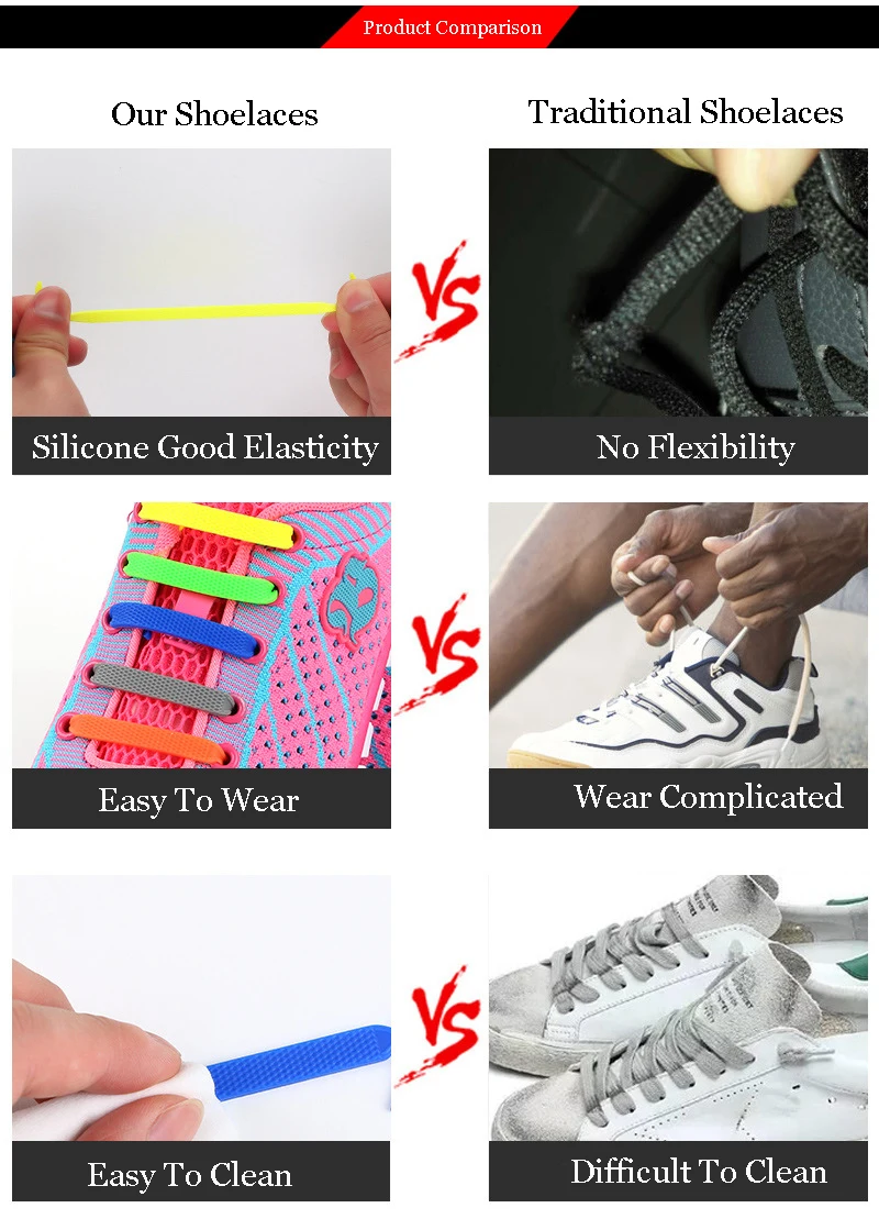 Elastic Silicone Shoelaces For Shoes Special Shoelace No Tie Shoe Laces For Men Women Lacing Shoes Rubber Shoelace (13)