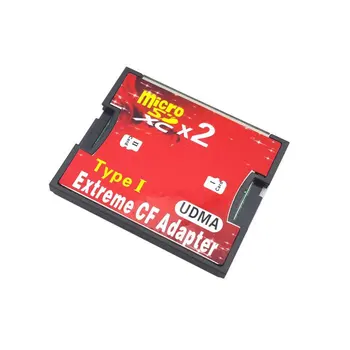 

Dual Slot TF or MicroSD Micro SD to Type I Compact Flash Card CF Reader Adapter for Nikon Cannon Carema