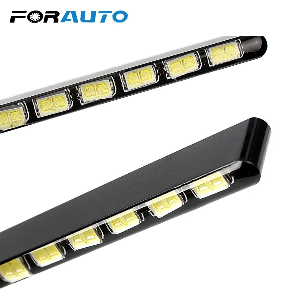 Car Styling Daytime Running Lights Light Source SMD Car DRL 7030 Daylight Led Strip 2pcs 12 LEDs Car Styling Daytime Running Lights Light Source SMD Car DRL 7030 Daylight Led Strip 2pcs 12 LEDs