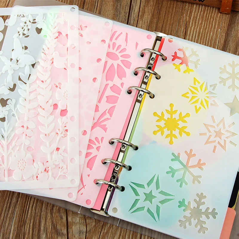 

Dumei Notebook Three Piece Set Transparen Replaced r-refill Diary Notebook Stationery Hollow Out Diy Album Clip Shell Notepad