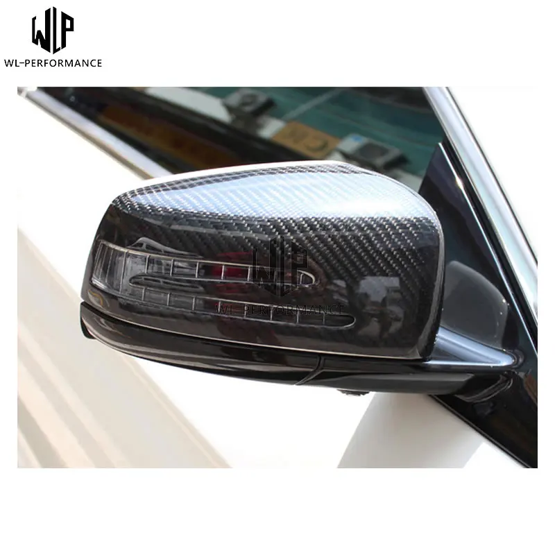 C Класс карбоновое волокно Stickup зеркальная Крышка для Mercedes Benz Class W204 C180 C200 C300 c63 07 UP
