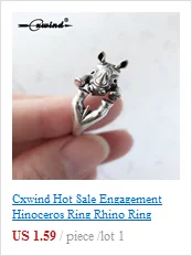 Cxwind античный кролик сова рыба Регулируемые кольца для женщин костяшки мода животное собака кошка олень ювелирные украшения, обручальное кольцо для женщин