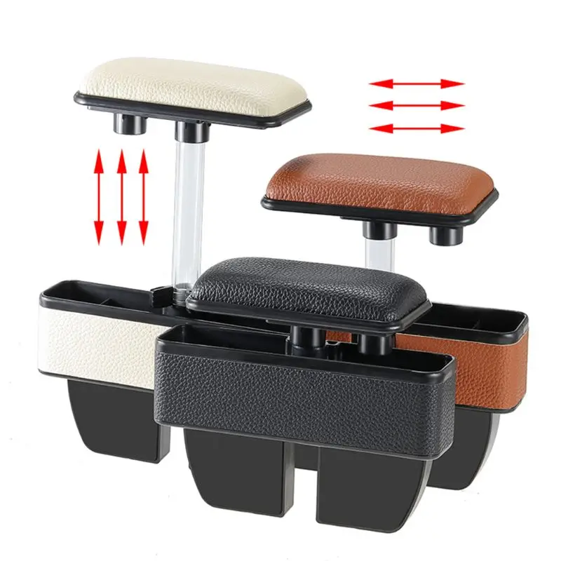 

Car Storage Box In The Control Armrest Box Heightening Car Seat Gap Long Elbow Support Center Console Armrest Insert Organizer S