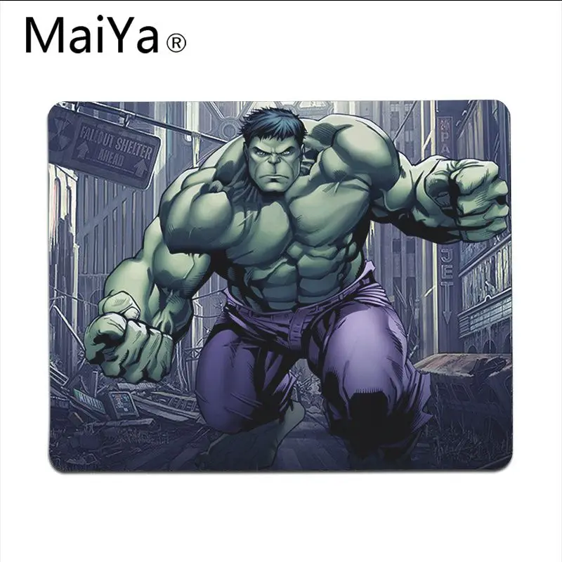 Lock Edge25x29cm Maiya высокое качество Марвел Халк натуральный резиновый игровой коврик для мыши Настольный коврик большой коврик для мыши клавиатуры коврик - Цвет: Lock Edge25x29cm
