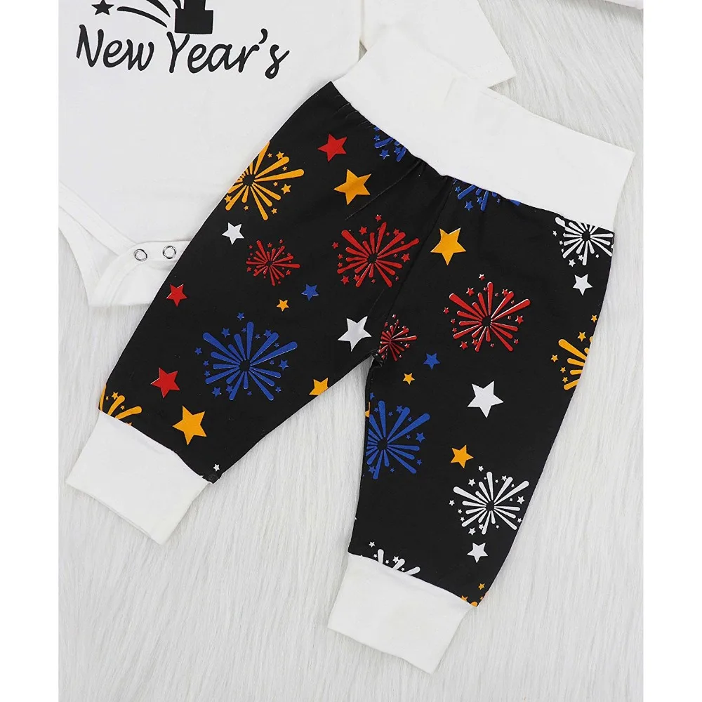 Oklady My First New Year 2019 комплект одежды: Топ + штаны шапочка повязка на голову|Комплекты