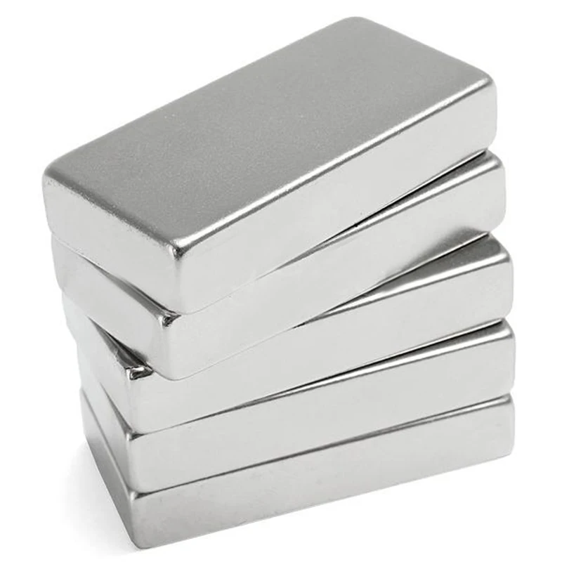 

1Pc Block Cuboid Magnet 50x25x10mm Super For Generators Strong Rare Earth Neodymium N52 Multipurpose Rectangle