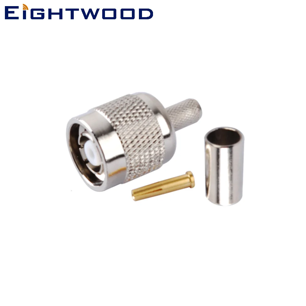 

Eightwood RP TNC Jack Male RF Coaxial Connector Adapter Crimp LMR195 RG58 Coax Cable for Antenna Industrial Wireless Military