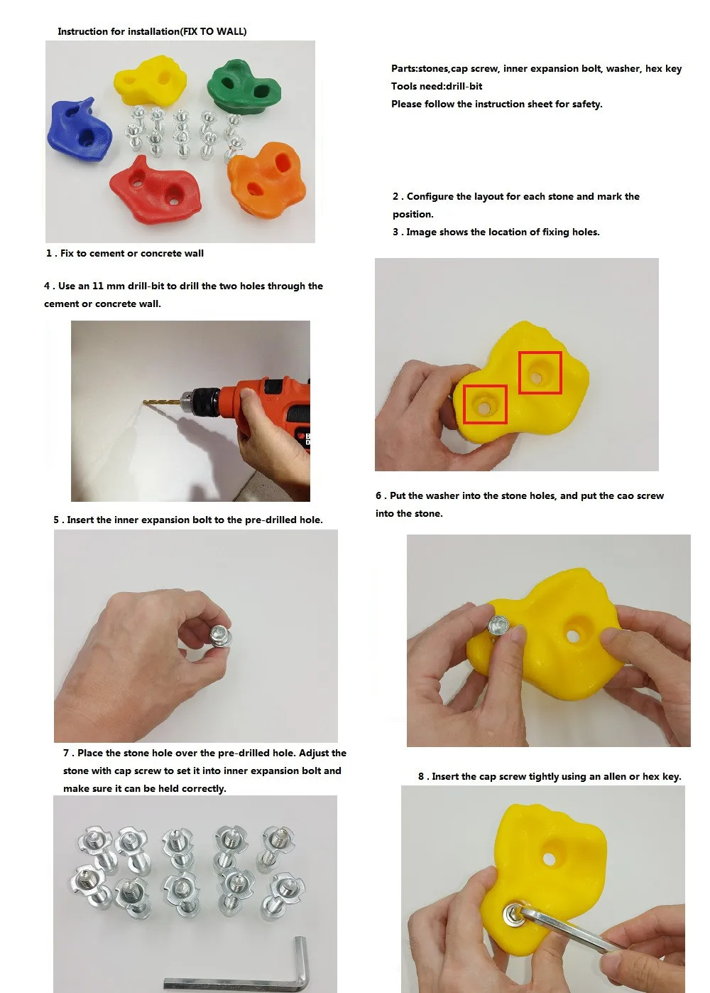 THINKEASY 32/16 шт. пластиковые детские домашние скалолазание игрушки камни детские игрушки спортивные удерживающие уличные игры игровая площадка с винтом