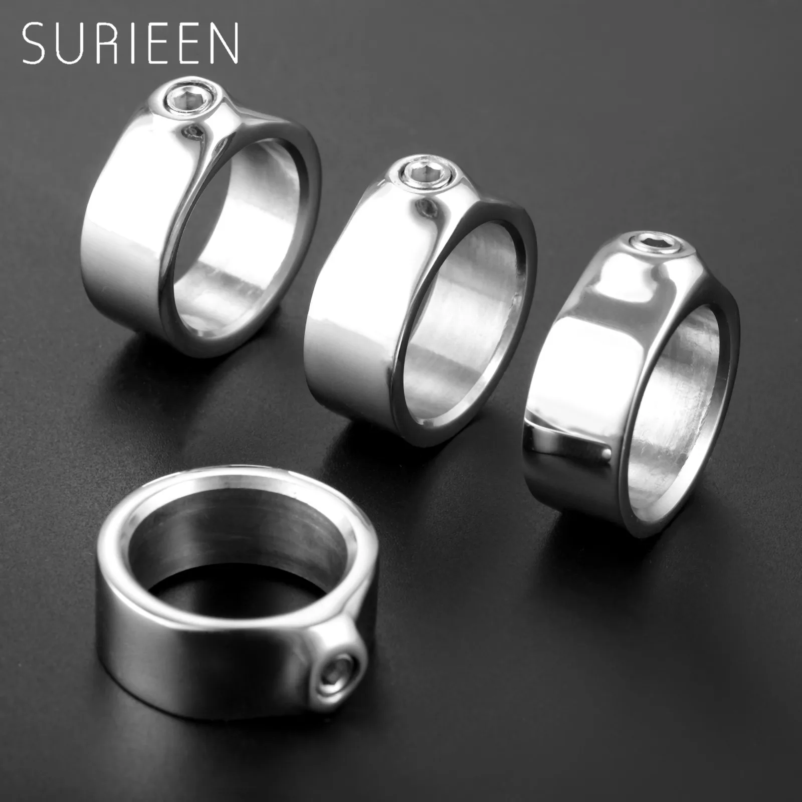 SURIEEN 4Pcs Marine Boat Yacht 316 Stainless Steel Adjustment O Ring With Set Screw Yachts Car Trailer Boats Accessories Marine