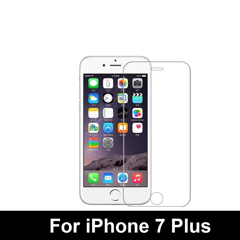 6 7 8 Защитное стекло для экрана для iPhone 7 8 Plus X XR XS Max закаленное стекло для iPhone 4 5 5S 6 Plus Защитная оконная пленка - Цвет: iPhone 7 plus