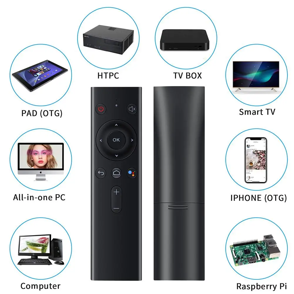 Q8 Bluetooth 4 2 голосовое дистанционное управление 12 клавиш Беспроводная AI Голосовая
