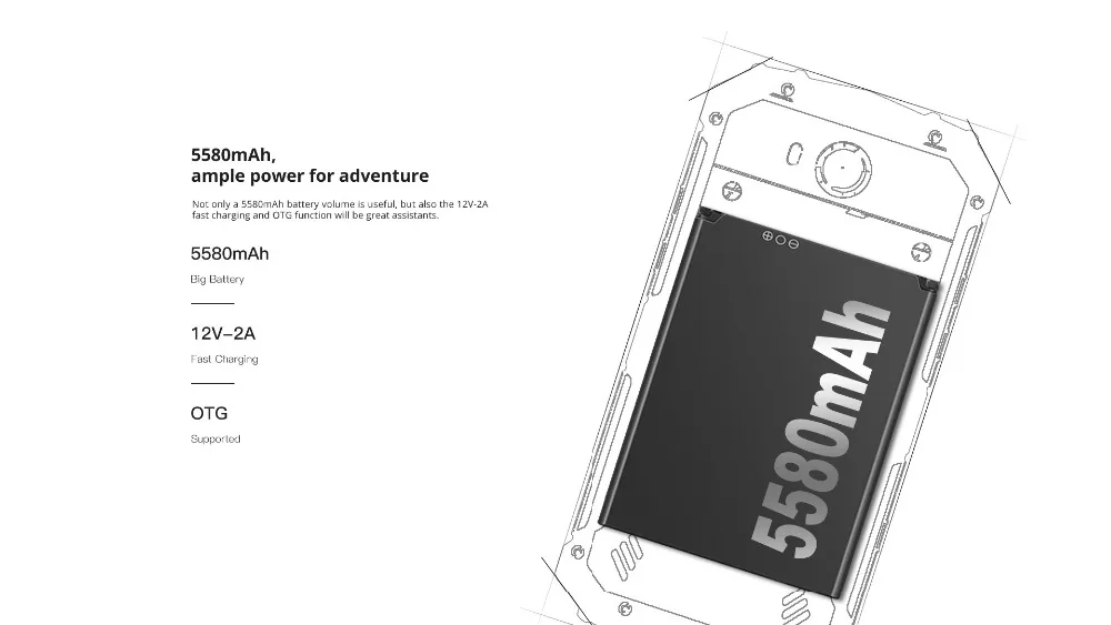 DOOGEE S60 Lite 5 2 дюйма IP68 Водонепроницаемый 4G смартфон 5580 мАч MTK6750T Восьмиядерный 4 Гб RAM