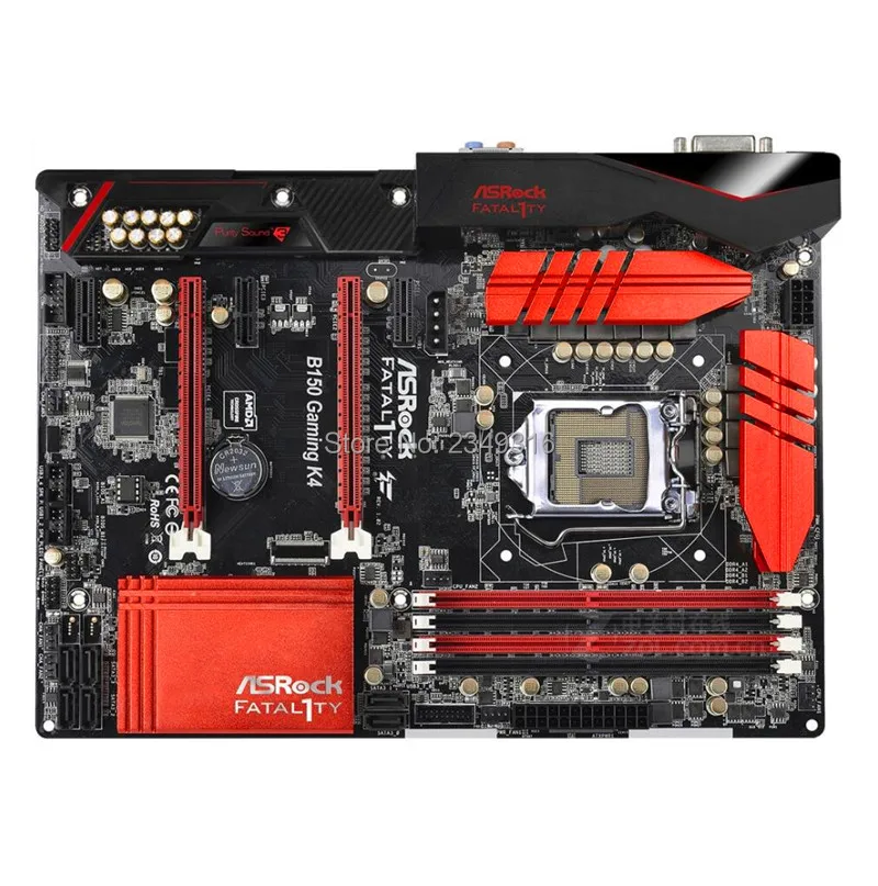 Для материнской платы ASRock B150 игровой K4 оригинальная б/у рабочего стола материнской платы B150 LGA1151 DDR4 SATA3 USB3.0 Поддержка I5 6500