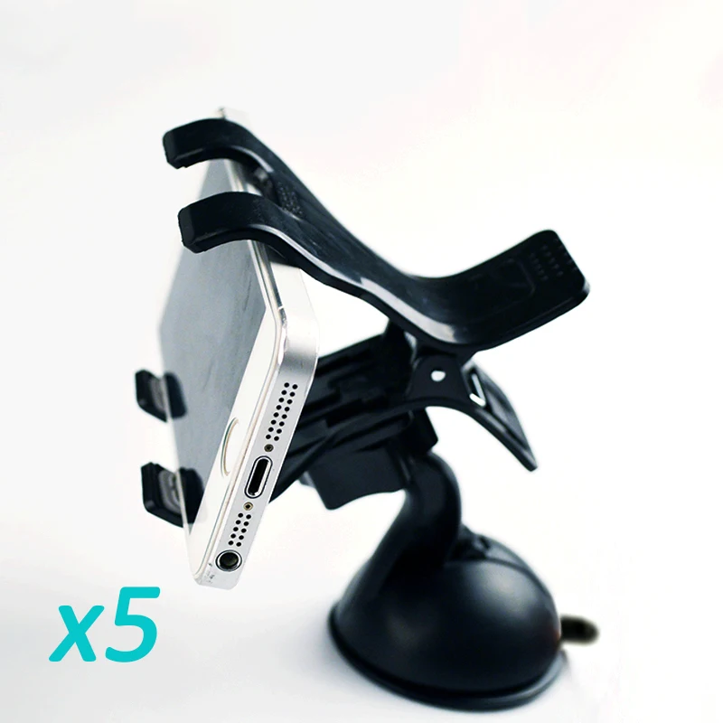 5 pcs/lot Universal car phone holder 360 degrees rotation Mobile Phone