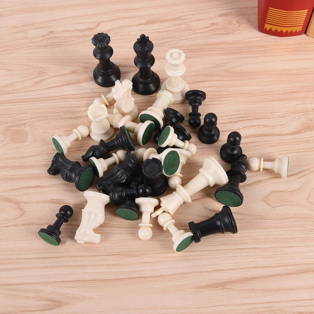 32 Chess 75 Mm International Word Chess Game Complete Chessmen