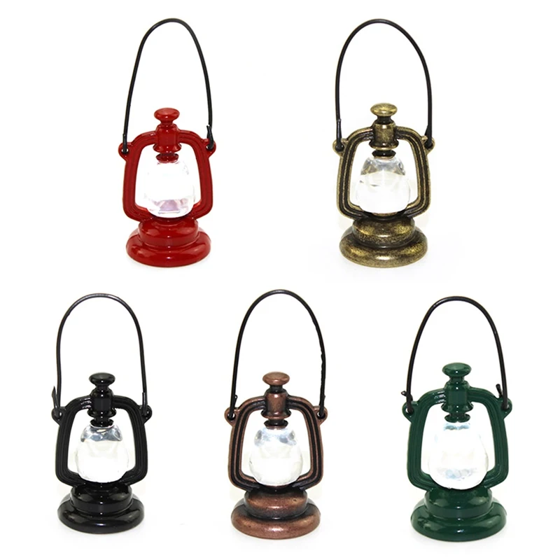 

Retro Oil Lamp Dollhouse Miniature Toy Doll Food Kitchen Living Room Accessories