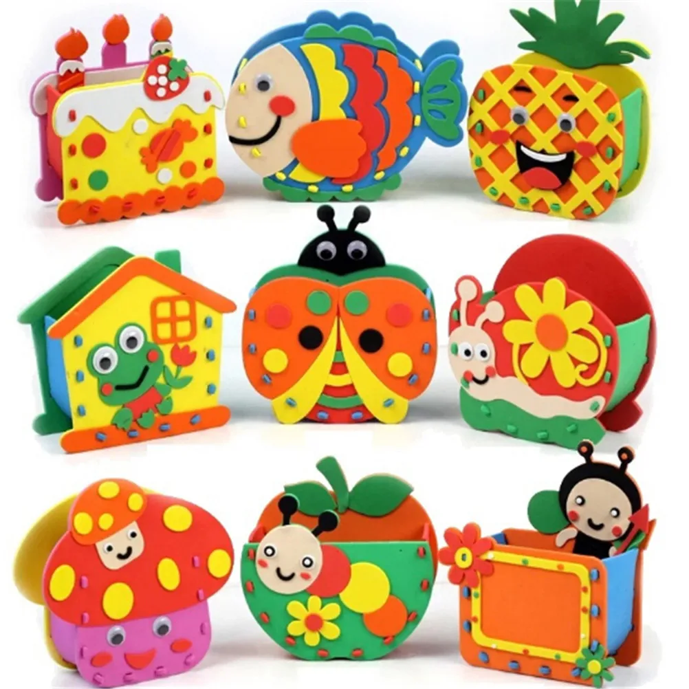 Eva Pen Holder Eva Foam Arts & Crafts Kits Kids DIY Container For Pens