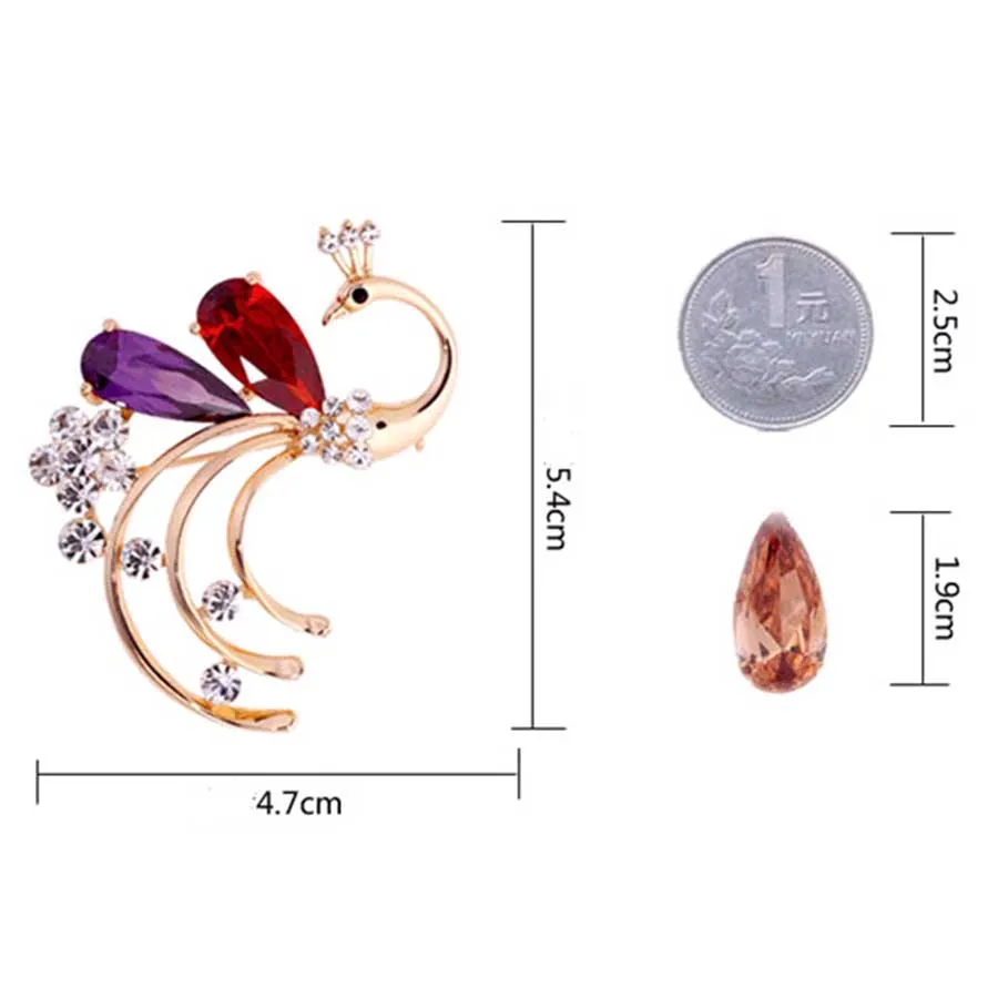crystal brooch