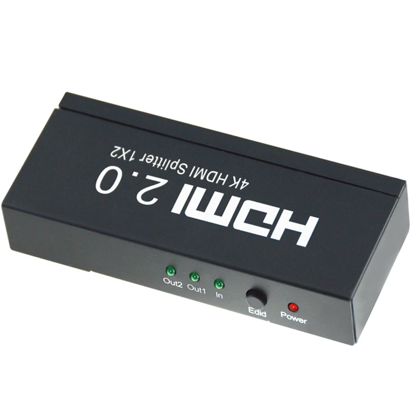 EMK HDMI 2.0 Splitter HDMI 1x2 Port Splitter Divisor 1 in 2 out Support 3D Ultra HD 4Kx2K at 60Hz HDCP2.2 with EDID Control (12)