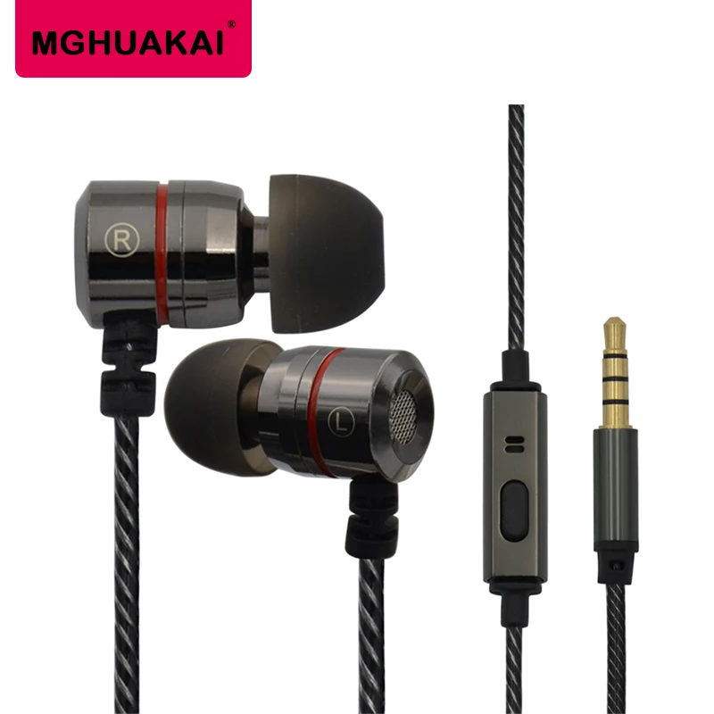 

MGHUAKAI hybrid Earphone with Microphone Metal Earbuds for Shure SE215 SE535 SE846 UE900 headset