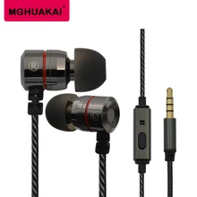 MGHUAKAI hybrid Earphone with Microphone Metal Earbuds for Shure SE215 SE535 SE846 UE900 headset