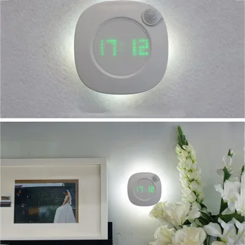 

Time Human Body Induction Lamp Smart Rotating Dimming Led Night Light Usb Charging Cabinet Light