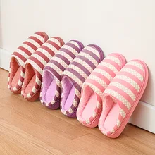 Домашняя одежда в японском стиле; бесшумные тапочки из хлопка для мужчин и женщин; Сезон Четыре сезона; домашние тапочки для спальни; Нескользящие тапочки с изображением Луны