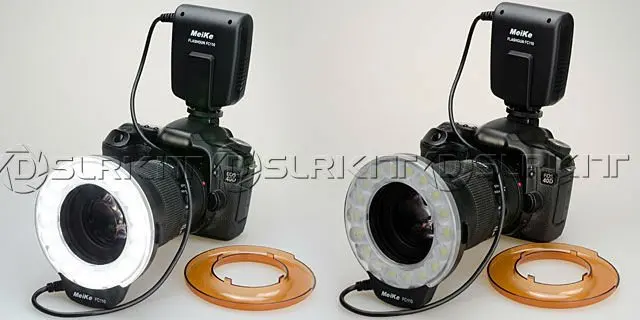 MeiKe FC-110 FC110 светодиодный Марко кольцо вспышка для Canon Nikon Olympus Pentax