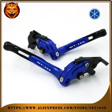 Adjustable Folding Extendable Brake Clutch Lever For YAMAHA MT125 MT-125 2014 15 16 BLUE RED NEW STYLE FREE SHIPPING Motorcycle