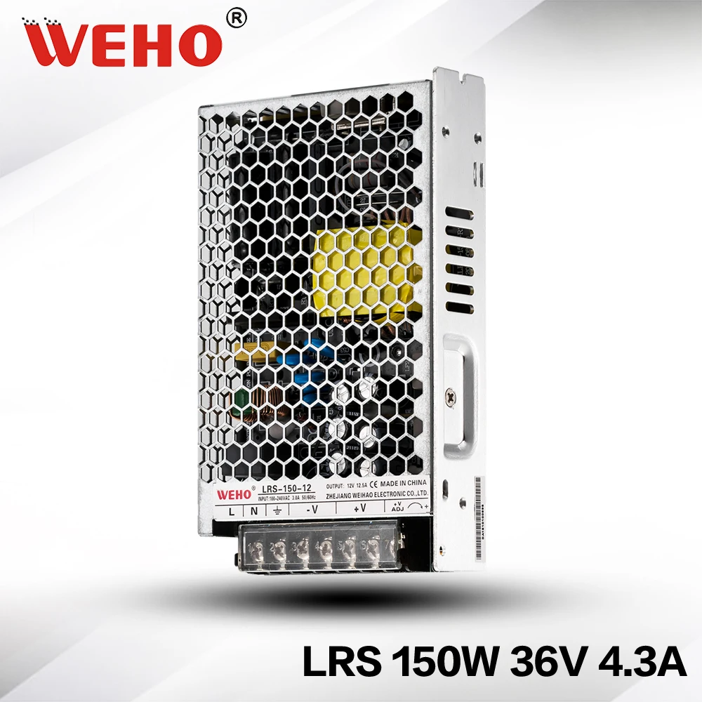 

(LRS-150-36)WEHO high efficiency 150w 36v power supply slim type 30mm