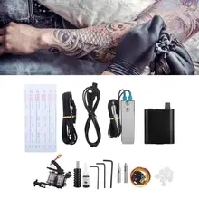Профессиональный набор для татуировки, накладные крючки, ручка, источник питания для тату-машина, комплект тату-машинки
